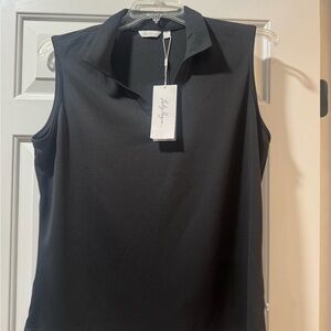 Lady Hagen Black Sleeveless Blouse